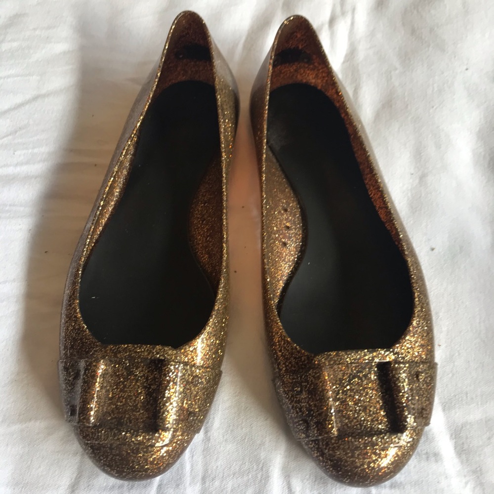 Jimmy Choo Jelly Glitter Shoes size 38